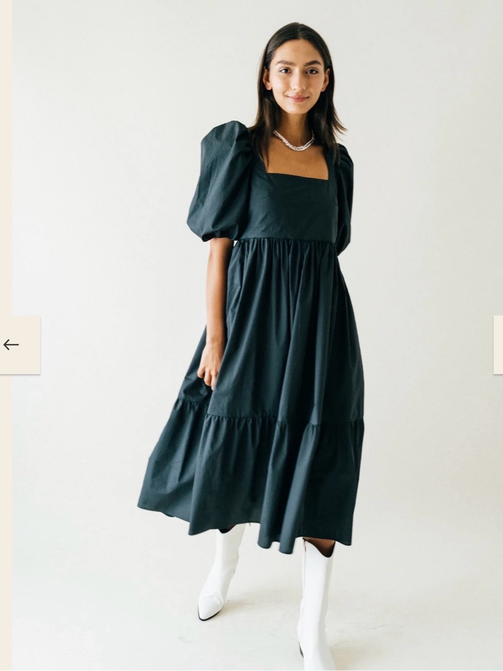 A Bronze Age Serenity Puff black dress size small